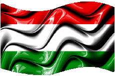 Banderas Europa Hungría Rectángulo 