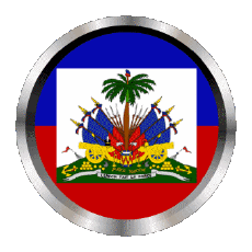 Fahnen Amerika Haiti Rund - Ringe 