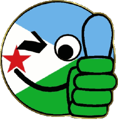 Banderas África Djibouti Smiley - OK 