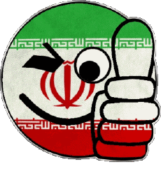 Fahnen Asien Iran Smiley - OK 
