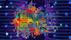 Messages German Alles Gute zum Geburtstag Zusammenfassung - geometrisch Animated Background 003 