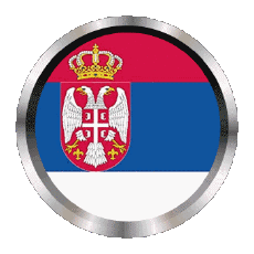 Drapeaux Europe Serbie Rond - Anneaux 