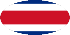 Bandiere America Costa Rica Ovale 01 