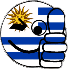 Flags America Uruguay Smiley - OK 