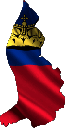 Drapeaux Europe Liechtenstein Carte 