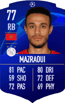 Multimedia Vídeo Juegos F I F A - Jugadores  cartas Marruecos Noussair Mazraoui 