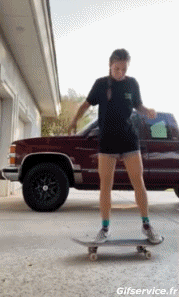 Humor -  Fun Sport Skateboard Free Style Fail 02 