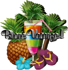 Mensajes Italiano Buone Vacanze Fondo transparente 16 