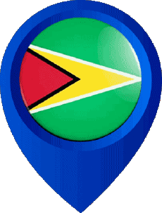 Bandiere America Guyana Perno di posizione 