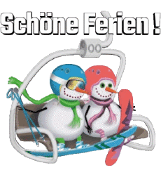 Mensajes Alemán Schöne Ferien Winter Serie 03 