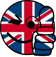 Fahnen Europa Vereinigtes Königreich Smiley - OK 