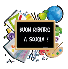 Nachrichten Italienisch Buon Rientro a Scuola Transparenter Hintergrund 002 