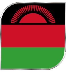 Bandiere Africa Malawi Quadrato 