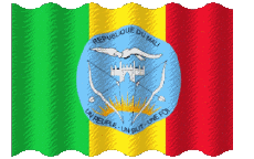 Fahnen Afrika Mali Welligkeit 