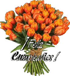 Messages Spanish Feliz Cumpleaños Floral Transparent Background 012 