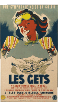 Humor -  Fun Retro Posters - Places France Alpes 