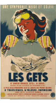 Umorismo -  Fun ARTE Poster retrò - Luoghi France Alpes 
