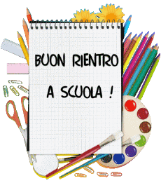 Messages Italian Buon Rientro a Scuola Transparent Background 001 