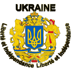 Banderas Europa Ucrania Liberté et Indépendance 