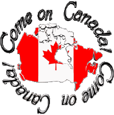 Nachrichten Englisch Come on Canada Map - Flag 