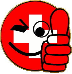Flags Europe Swiss Smiley - OK 