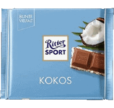 Kokos-Nourriture Chocolats Ritter Sport 