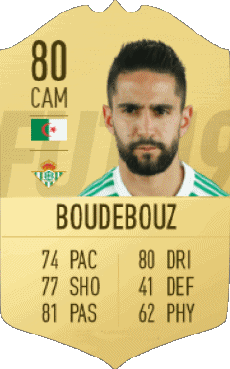 Multimedia Vídeo Juegos F I F A - Jugadores  cartas Argelia Ryad Boudebouz 