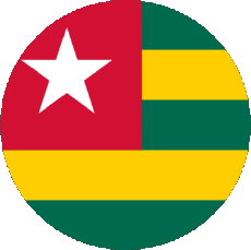 Banderas África Togo Rond 