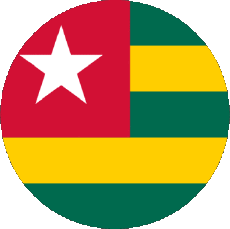 Flags Africa Togo Rond 