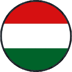 Drapeaux Europe Hongrie Rond 