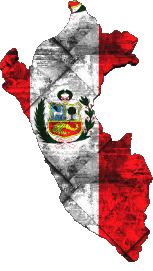 Drapeaux Amériques Pérou Carte 