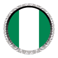 Drapeaux Afrique Nigéria Round - Rings 