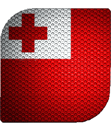 Flags Oceania Tonga Square 