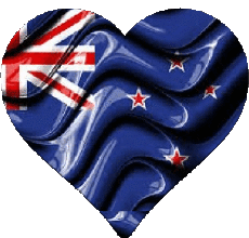 Bandiere Oceania Nuova Zelanda Cuore 