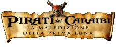 Multi Média Cinéma International Pirates des Caraïbes La Malédiction du Black Pearl Logo Italien 