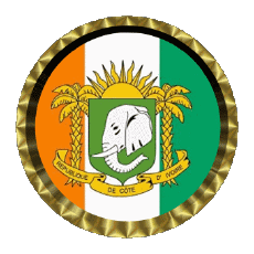Banderas África Costa de Marfil Ronda - Anillos 