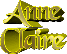 Nome FEMMINILE - Francia A Composto Anne Claire 
