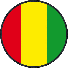 Bandiere Africa Guinea Tondo 