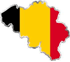 Fahnen Europa Belgien Verschiedene 
