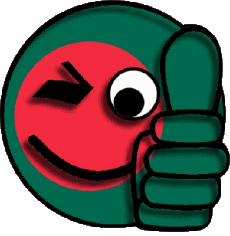 Flags Asia Bangladesh Smiley - OK 