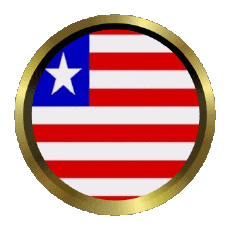 Fahnen Afrika Liberia Rund - Ringe 