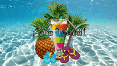 Nachrichten Spanisch Felices Vacaciones Animierter Hintergrund 002 