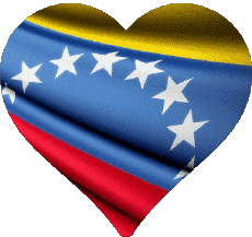 Bandiere America Venezuela Cuore 