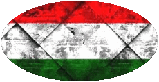 Flags Europe Hungary Oval 
