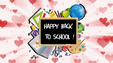 Messages English Happy Back to School Animated Background 006 
