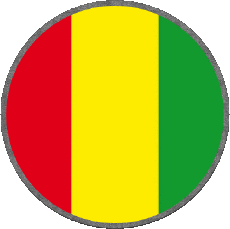 Bandiere Africa Guinea Tondo 