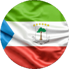 Fahnen Afrika Äquatorialguinea Runde 