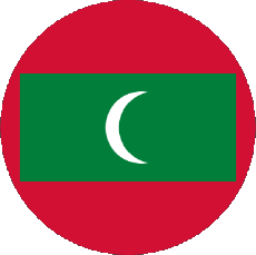 Bandiere Asia Maldive Tondo 
