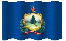 Drapeaux Amériques U.S.A - Etats Vermont Ondulation 