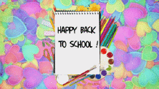 Nachrichten Englisch Happy Back to School Animierter Hintergrund 007 